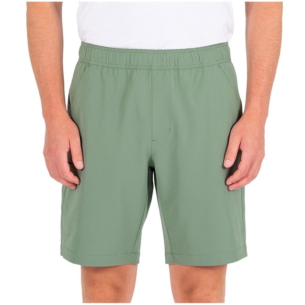 Gerry Mens Trail Shorts Green XL Stretch Elastic Waist Hiking 1555147 NWT